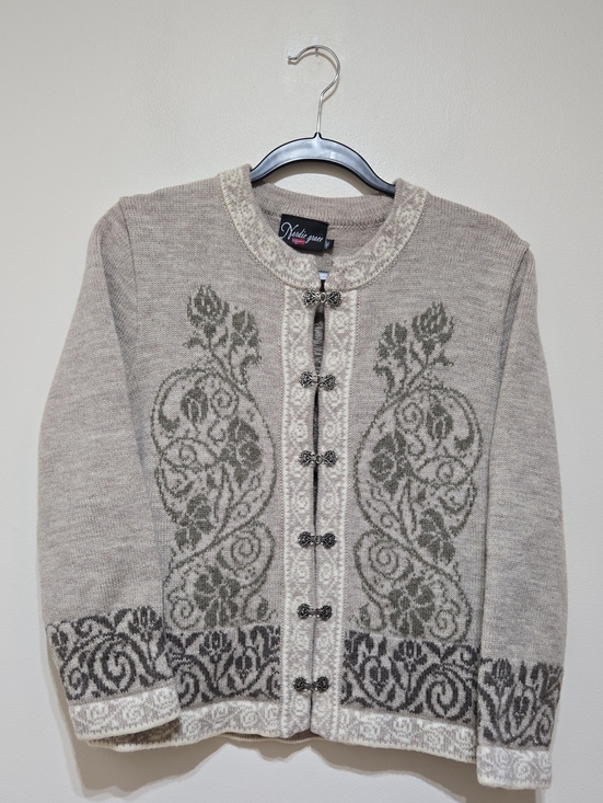 Nordic Grace Sweaters - Vintage Women's Nordic Grace Wool Cardidan